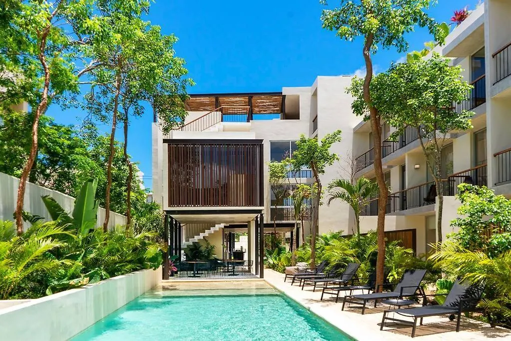 Apartmán Modern Studio W Balcony & Pool La Veleta, - Tulum - A207 Mexiko